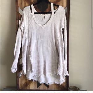 Free People Cream Sweater